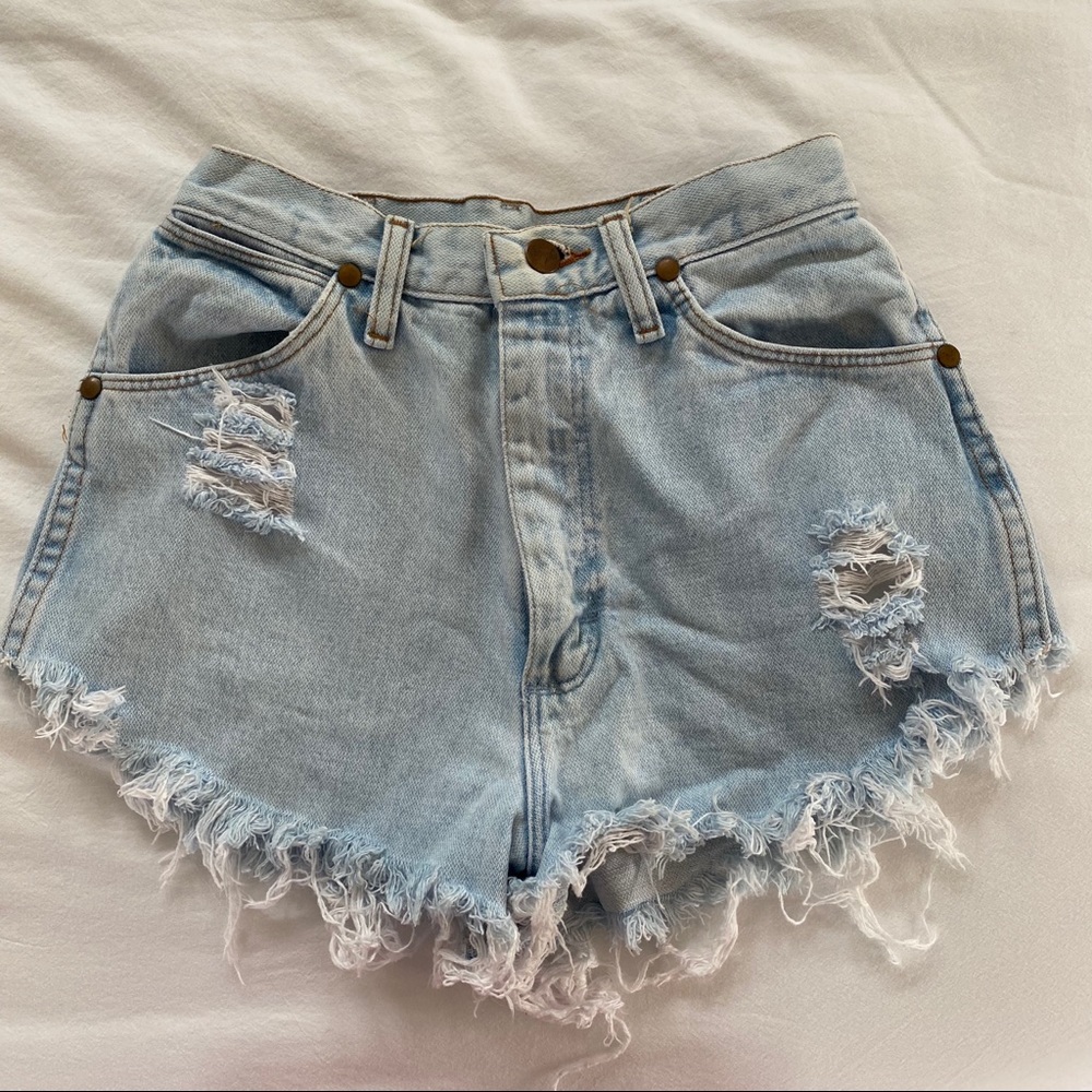 vintage wrangler denim shorts